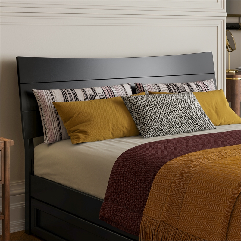 Phoenix Full Solid Wood Headboard in Black