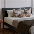 Phoenix Queen Solid Wood Headboard in Black