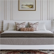 Phoenix King Solid Wood Headboard in White