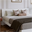 Phoenix King Solid Wood Headboard in White