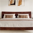 Phoenix King Solid Wood Headboard in Walnut