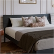 Phoenix King Solid Wood Headboard in Black