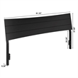 Phoenix King Solid Wood Headboard in Black
