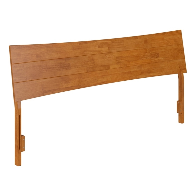 Phoenix King Solid Wood Headboard in Light Toffee