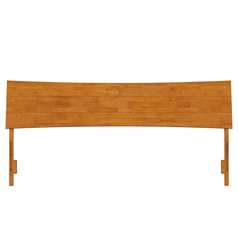 Phoenix King Solid Wood Headboard in Light Toffee