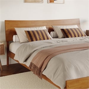 Phoenix King Solid Wood Headboard in Light Toffee