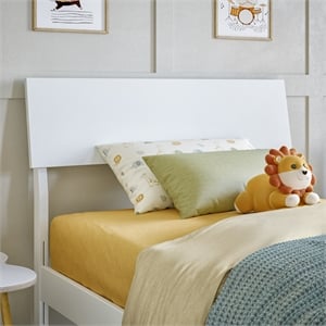 Bradford Twin Solid Wood Headboard in White