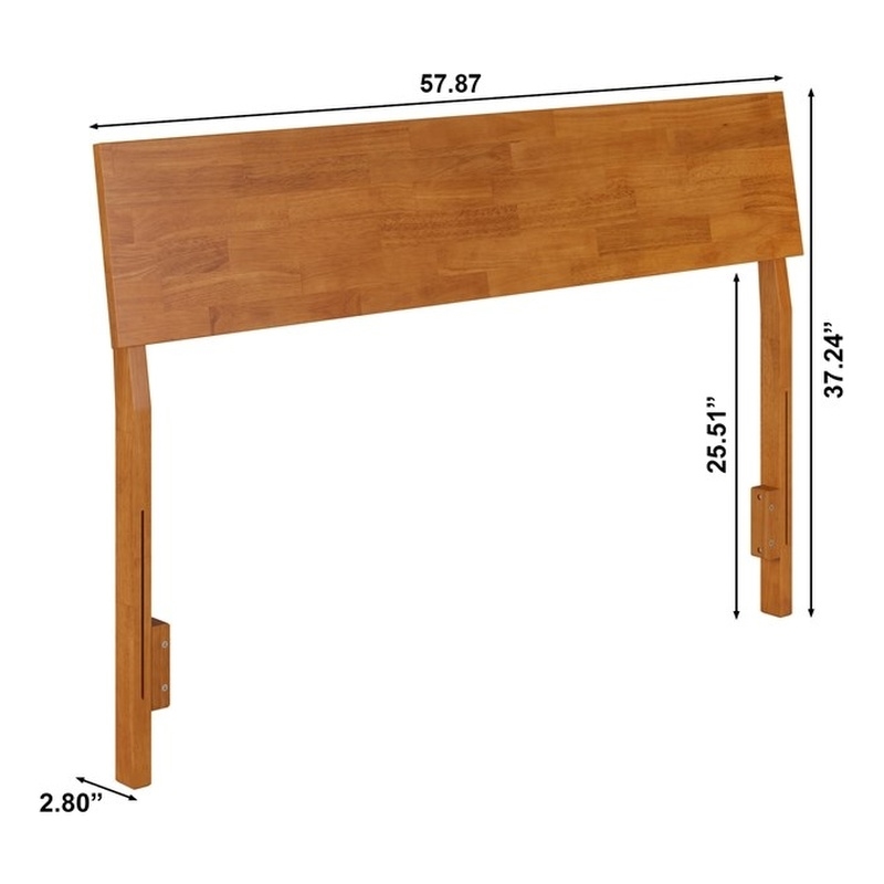 Bradford Full Wood Headboard in Light Toffee