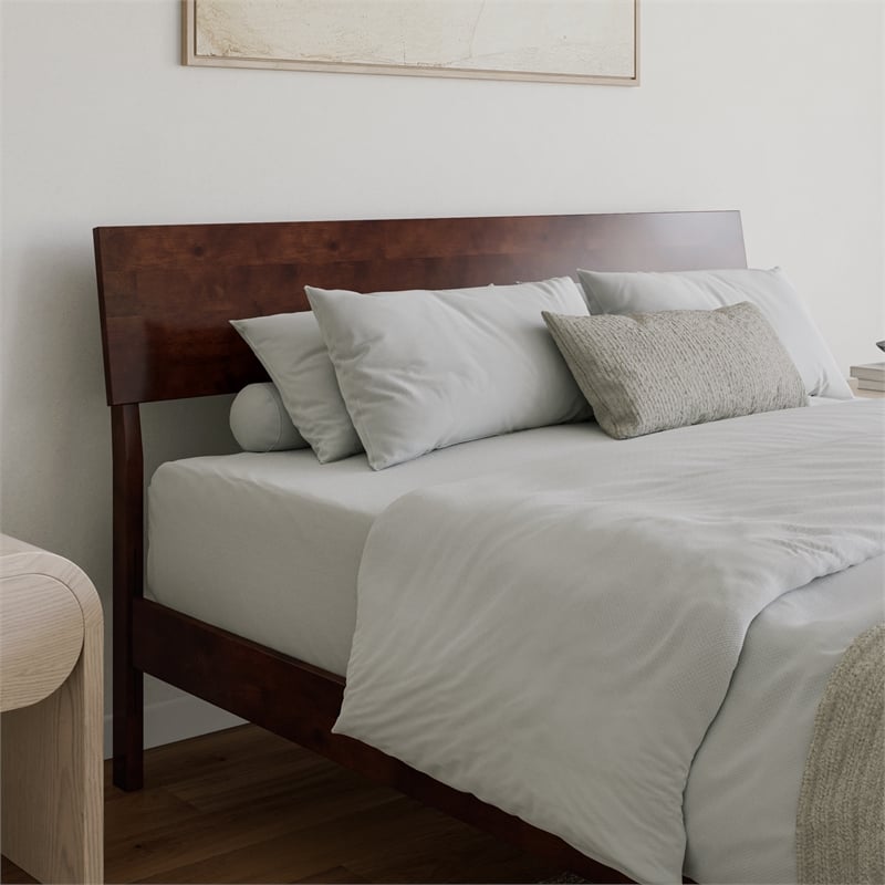 Bradford Queen Solid Wood Headboard in Walnut