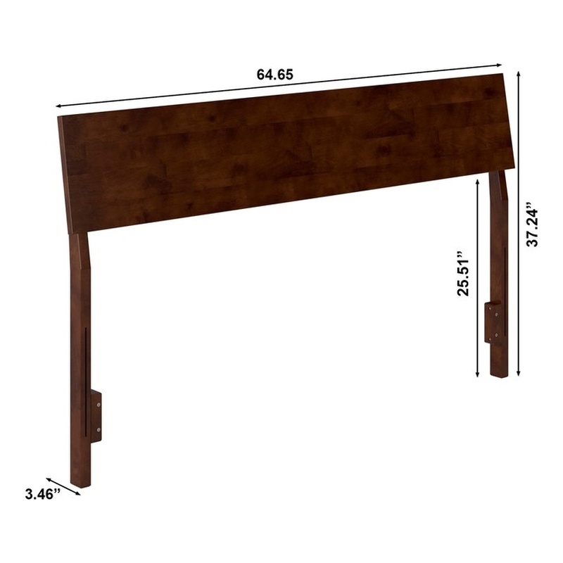 Bradford Queen Solid Wood Headboard in Walnut