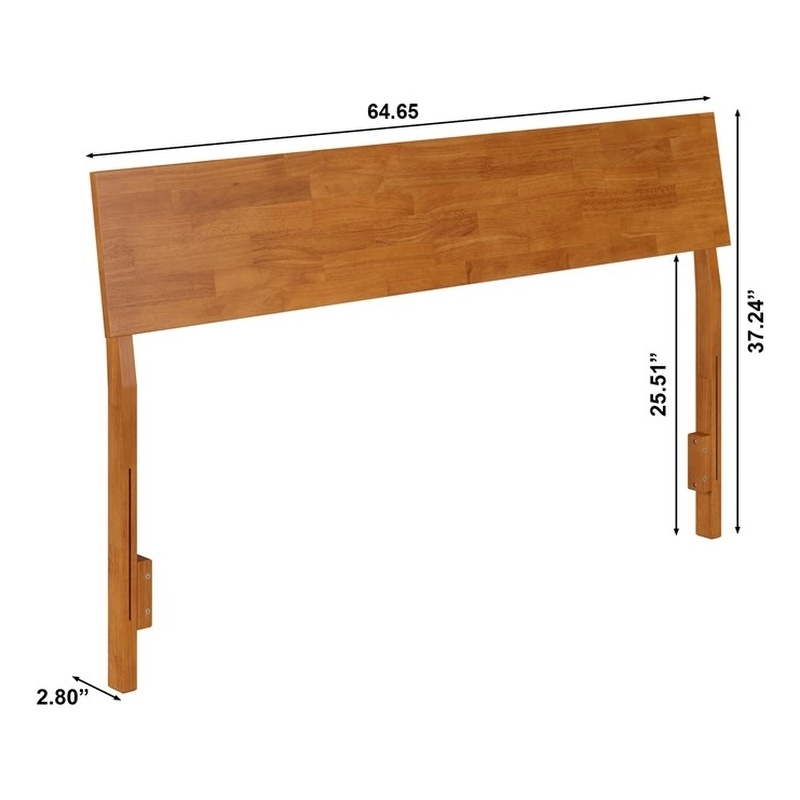 Bradford Queen Solid Wood Headboard in Light Toffee