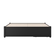Barcelona Full Panel Platform Bed with 2 Storage Drawers in Black