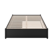 Barcelona Full Panel Platform Bed with 2 Storage Drawers in Black