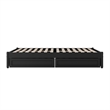 Barcelona Full Panel Platform Bed with 2 Storage Drawers in Black