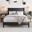 Pasadena Full Solid Wood Low Profile Platform Bed in Black
