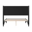 Pasadena Full Solid Wood Low Profile Platform Bed in Black