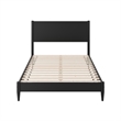 Pasadena Full Solid Wood Low Profile Platform Bed in Black
