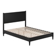 Pasadena Full Solid Wood Low Profile Platform Bed in Black