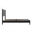 Pasadena Full Solid Wood Low Profile Platform Bed in Black