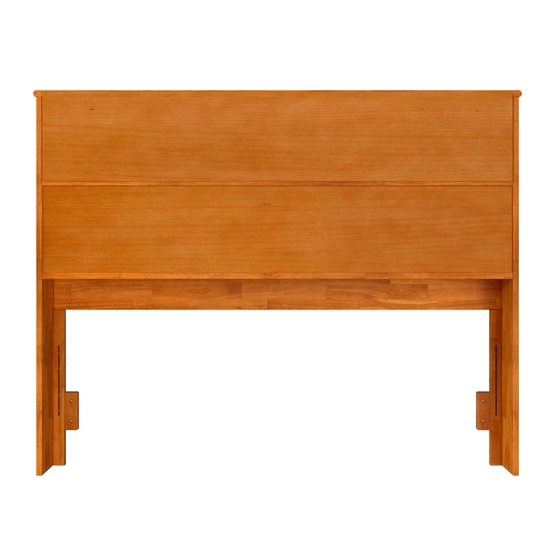 AFI Newport Full Solid Wood Bookcase Headboard in Light Toffee
