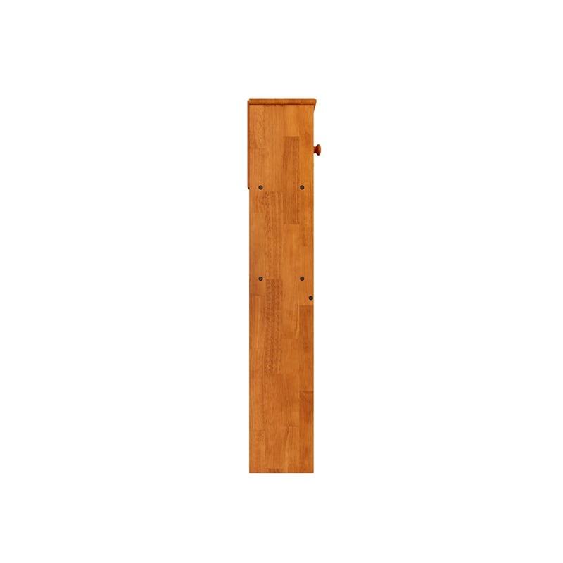 AFI Newport Full Solid Wood Bookcase Headboard in Light Toffee