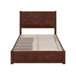 Aveline Full Platform Bed with Matching Footboard & Drawers in Walnut