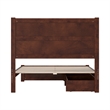 Aveline Full Platform Bed with Matching Footboard & Drawers in Walnut