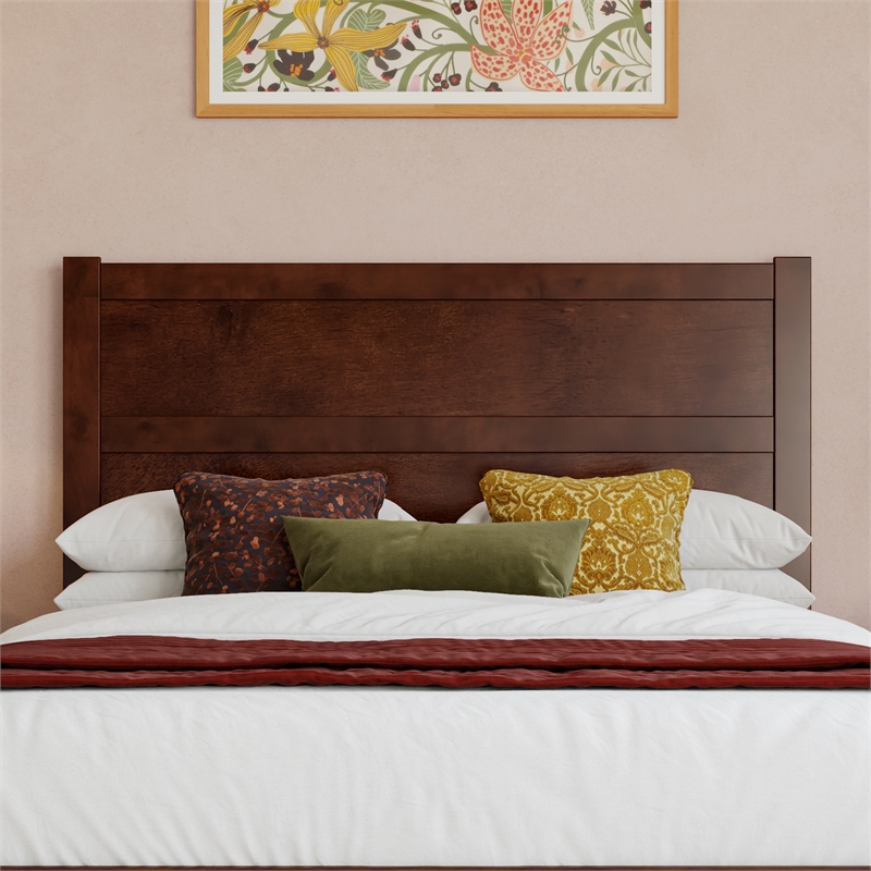 Aveline Full Platform Bed with Matching Footboard & Drawers in Walnut