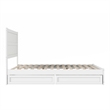 Aveline Queen Platform Bed with Matching Footboard & Drawers in White