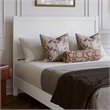 Aveline Queen Platform Bed with Matching Footboard & Drawers in White