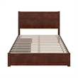 Aveline Queen Platform Bed with Matching Footboard & Drawers in Walnut