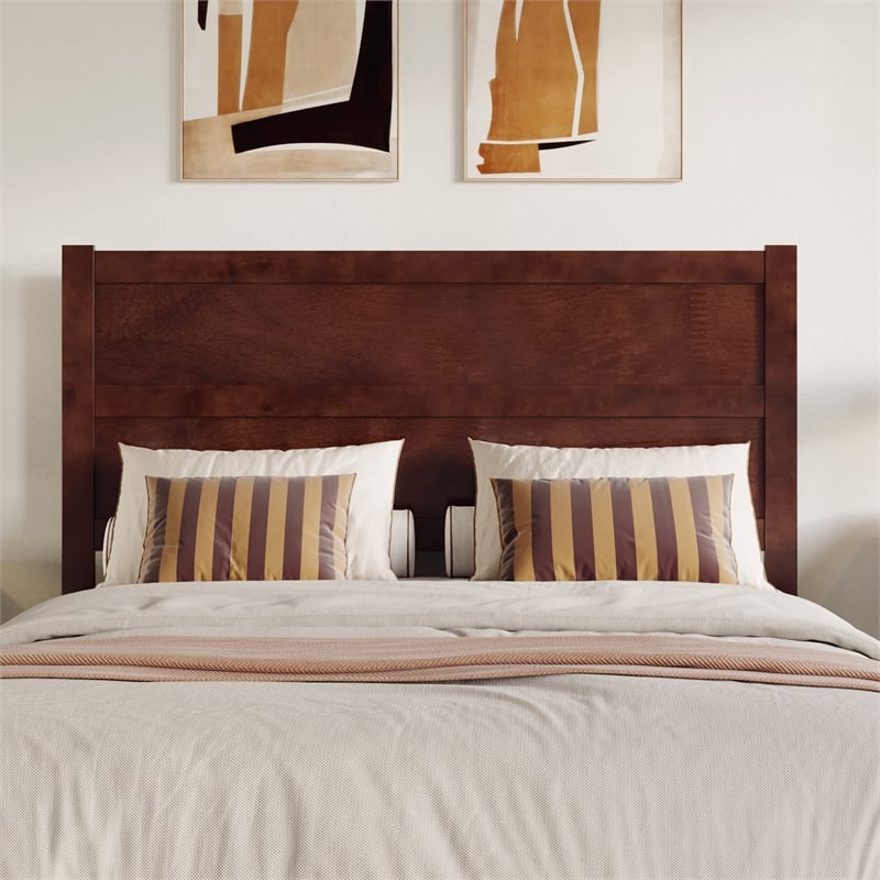 Aveline Queen Platform Bed with Matching Footboard & Drawers in Walnut