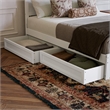Aveline King Platform Bed with Matching Footboard & Drawers in White