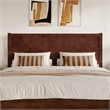 Aveline King Platform Bed with Matching Footboard & Drawers in Walnut