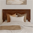 Ellarie Twin XL Solid Wood Platform Bed in Walnut