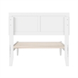Ellarie Twin Solid Wood Platform Bed in White