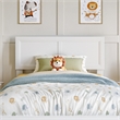 Ellarie Twin Solid Wood Platform Bed in White