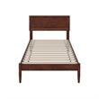 Ellarie Twin Wood Platform Bed in Walnut