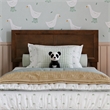 Ellarie Twin Wood Platform Bed in Walnut
