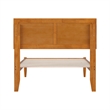 Ellarie Twin Solid Wood Platform Bed in Light Toffee
