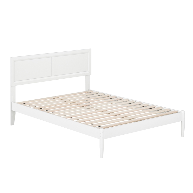 Ellarie Full Solid Wood Platform Bed in White