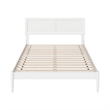 Ellarie Full Solid Wood Platform Bed in White
