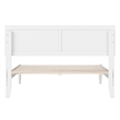 Ellarie Full Solid Wood Platform Bed in White