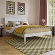 Ellarie Full Solid Wood Platform Bed in White
