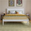 Ellarie Full Solid Wood Platform Bed in White
