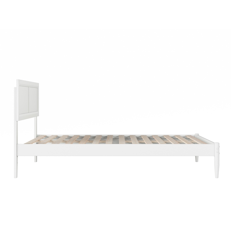 Ellarie Full Solid Wood Platform Bed in White