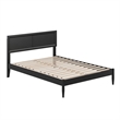 Ellarie Full Solid Wood Platform Bed in Black