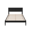 Ellarie Full Solid Wood Platform Bed in Black