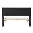 Ellarie Full Solid Wood Platform Bed in Black