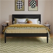 Ellarie Full Solid Wood Platform Bed in Black